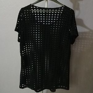 Blk see through Top